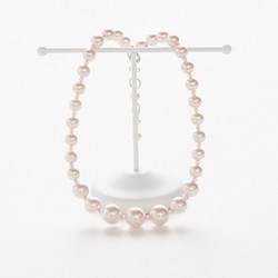 Pale Pink Pearl Necklace（ピアスorイヤリングプレゼント付き） 1枚目の画像