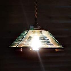 「エッジ」アクリル×木製ペンダントライト 1枚目の画像