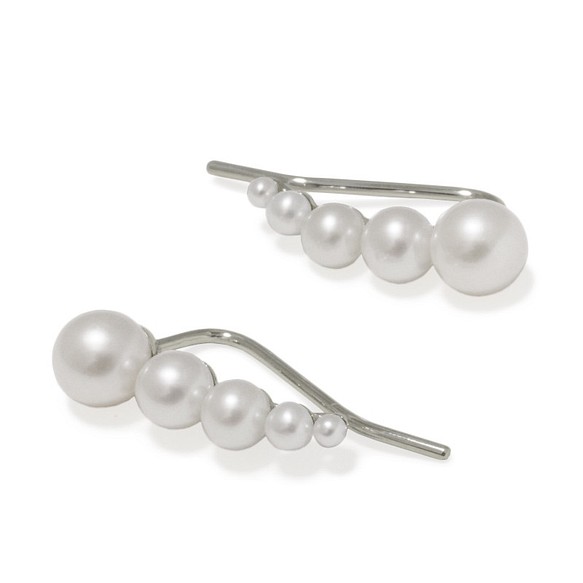 5 pearl clip pierce / earcuff (SV925) 1枚目の画像
