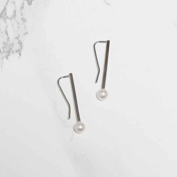 Pearl clip pierce (SV925) 1枚目の画像