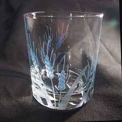 ロックグラス「青い麦」 1枚目の画像