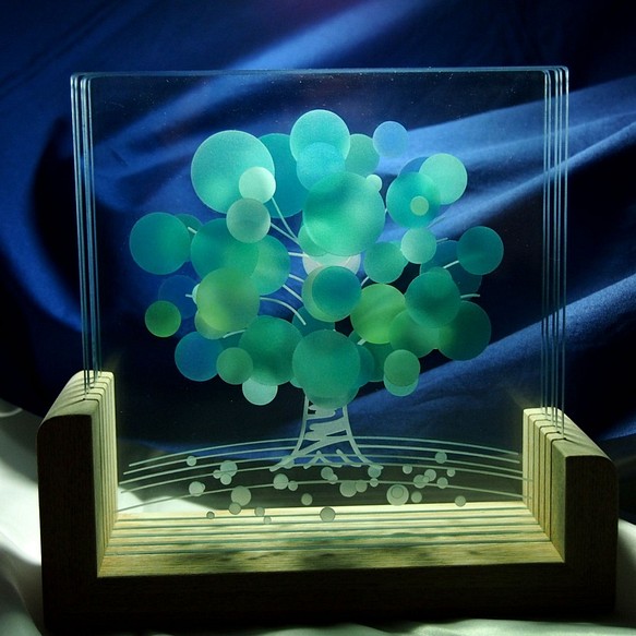 ガラスオブジェ「ゆめの樹」 1枚目の画像