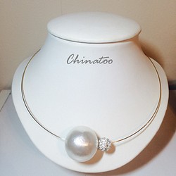 [銷售]大棉珍珠項圈[婚禮] 第1張的照片