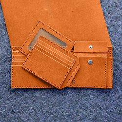 八卡麻雀短銀包 。手縫皮革材料包。BSP074 第1張的照片