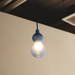 ひょうたん照明 P-004 青 1枚目の画像