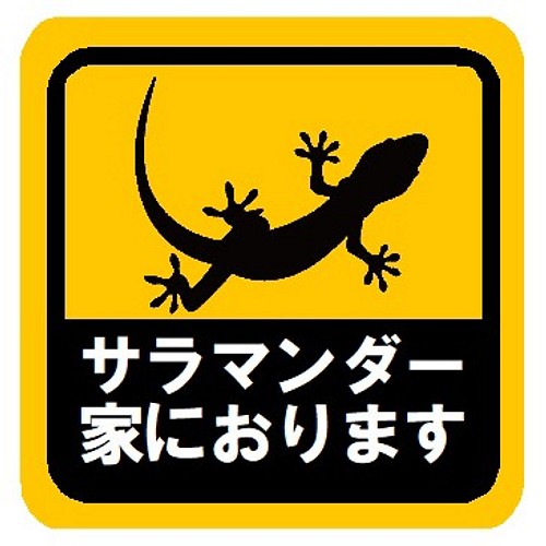 サラマンダー家におります カー マグネットステッカー マグネット