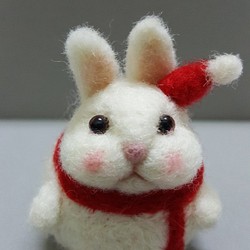 聖誕雪人兔擺飾（期間限定款，12月出貨預購中） 第1張的照片
