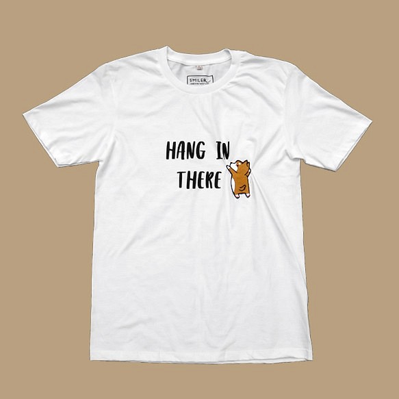 【Hang in There - BROWN DOG】第２弾！しわくちゃTシャツ 1枚目の画像