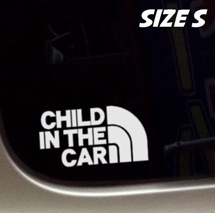 チャイルドインカー/CHILD IN CAR:レインボーデザインSサイズ/WH 1枚目の画像