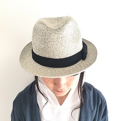 半帽子帽子灰色簡單男女皆宜&lt;所有3種顏色&gt; 第1張的照片