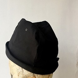 LINEN ROPE HELMA HAT | BLACK【M】 1枚目の画像