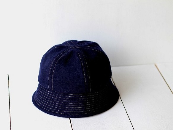 sample sale!! SAILOR HAT | WOOL c/#NAVY【59cm】 1枚目の画像