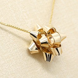 14kgf＊星形りぼん＊スターボウ＊ネックレス【金】gift bow necklace 1枚目の画像