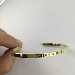 ► yoyohand ◄ 女款方黃銅手環 第1張的照片