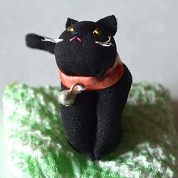 古布黒猫の鈴わかば 1枚目の画像