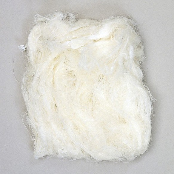【花材・資材】ドライフラワー　ナチュラル素材ナチュラル素材シサル麻　ジュートファイバー ホワイト 1枚目の画像