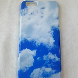 あの日の青空と雲のスマホケース  iPhoneケース  スマホカバー 1枚目の画像