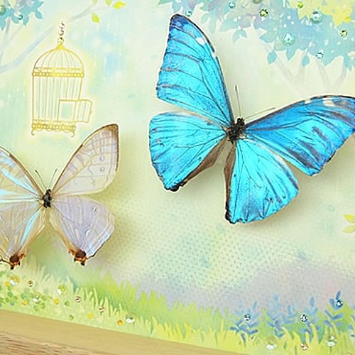 蝶とイラストの新しい形 Belle Foret 美しい森 立体 オブジェ アトリエchica 通販 Creema クリーマ ハンドメイド 手作り クラフト作品の販売サイト