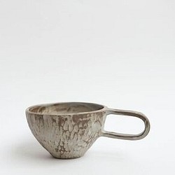 木刻紋長柄咖啡杯 100 ML 第1張的照片