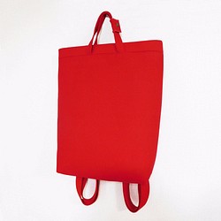 《受注生産》8drawers 大容量リュック 男女兼用 旅行バッグ ユニセックス　赤リュック　学生リュック　バッグパック 1枚目の画像