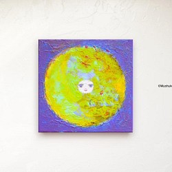 [blue moon] #原画 #幸せ #抽象 #希望 #月 #愛 #エネルギー 1枚目の画像
