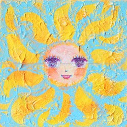 [the sun] #原画 #アート #愛 #微笑みの太陽 1枚目の画像