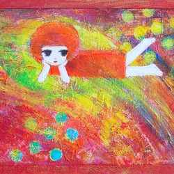 [in the rainbow] #自然 #女の子 #夢 #かわいい #妖精#ポップ #宇宙 #虹 #エネルギー #キラ 1枚目の画像