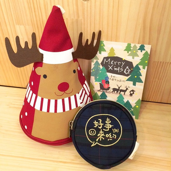 スコットランドグリーングリッド - ヨーヨーにlayooはクリスマスプレゼントクリスマスヘラジカは孟防水袋+ヨーヨー財布に希望幸 1枚目の画像