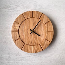 木の時計01(Φ240) No8 |タモ 1枚目の画像