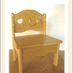子ども椅子：スマイルチェアー：無公害オイル、プラネットカラー「オーク色」 1枚目の画像