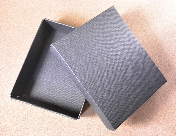 ブラック格子模様 化粧箱(小)×2PCS 1枚目の画像