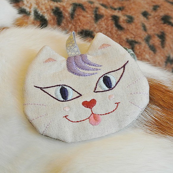 「孟舌紫猫」財布 1枚目の画像