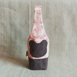 ホッキョクグマのピンクのやかん袋/真空バッグ/傘袋 1枚目の画像