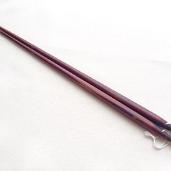 《受注制作》摺り漆のシンプルな菜箸(糸付き) 1枚目の画像