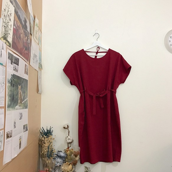 【定製款】棉麻洋裝 第1張的照片