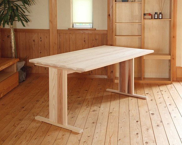 アウトドア テーブル/チェア 【受注製作】ダイニングテーブル・無垢材