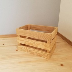 【アウトレット送料無料】ニレのボックス・収納・木箱・無垢材 1枚目の画像
