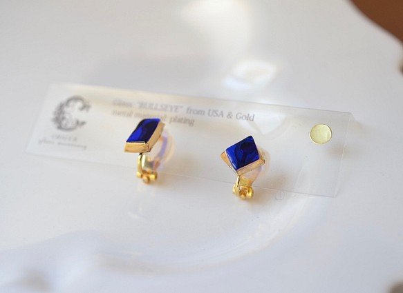 bijou夾式耳環（藍寶石color） 第1張的照片