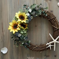 Sunflower Wreath　26～30cm 1枚目の画像