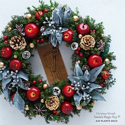 クリスマスリース(0619)～Santa's Magic Key(R)～　30cm 1枚目の画像