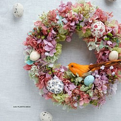 Easter Wreath 21cm（プリザ） 1枚目の画像