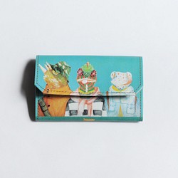 1983ER小紙包 卡片夾 零錢包-動物系列變色龍好朋友 第1張的照片