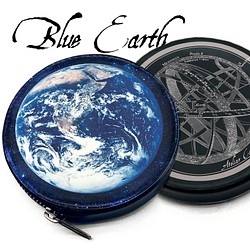 地球 × 天球儀のコインケース　ミニポーチ　小銭入れ　☆ミニポーチ、小銭入れに　月とペアで・・・どうぞ 1枚目の画像
