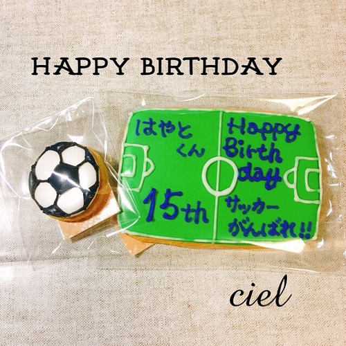 サッカー アイシングクッキー スイーツ お菓子 パン Ciel Cake 通販 Creema クリーマ ハンドメイド 手作り クラフト作品の販売サイト