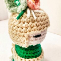 和風の手編みのウールの人形 - チセンの 1枚目の画像