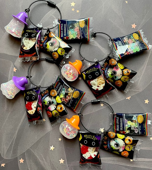 Helloween sweets packaged charms(ミンツケース:ジャックランタン) 1枚目の画像