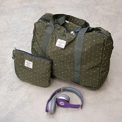 BAGCOM･[柔感系列]柔星收納旅行袋-軍綠★100420-51 第1張的照片