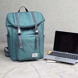 BAGCOM Ramie Double Back Backpack（14 &#39;&#39; Laptop OK）-Hemp 1枚目の画像