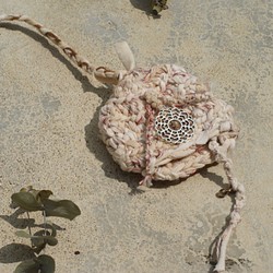 手染編織鑰匙包瑜珈曼陀羅吊飾包 第1張的照片