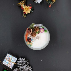 <<克莉絲玫瑰>>聖誕節香氛大豆蠟燭 居家香氛系列 禮物小品 交換禮物 第1張的照片